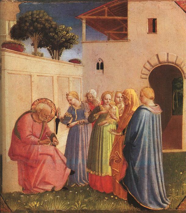 Fra Angelico The Naming of John the Baptist Sweden oil painting art